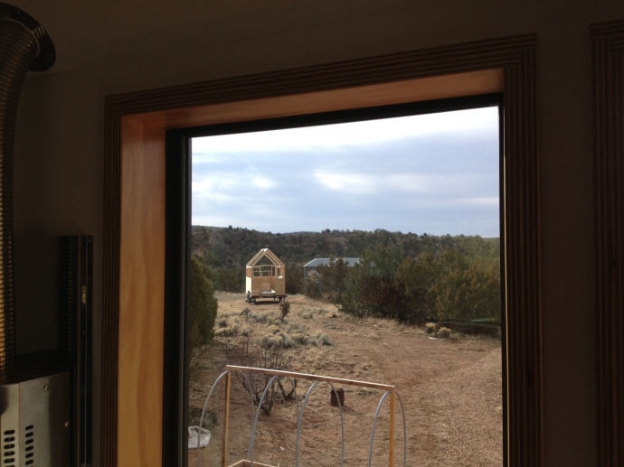 Beehive mini mart: the view from our tiny house.